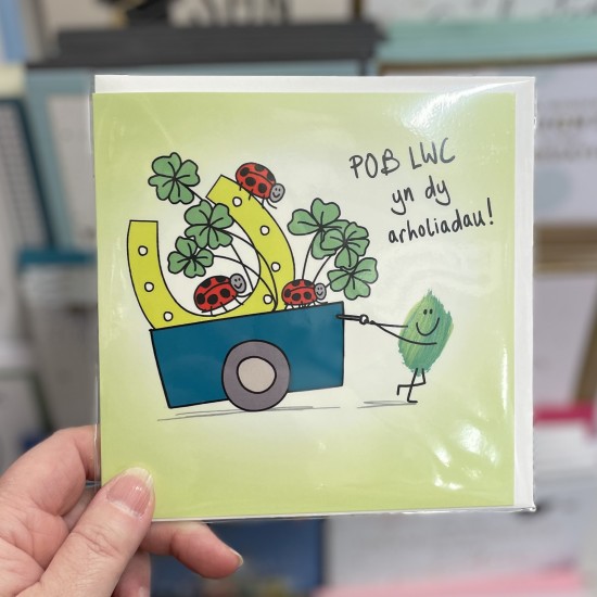 Cerdyn Pob Lwc Arholiadau - Welsh Exam Good Luck Cards 