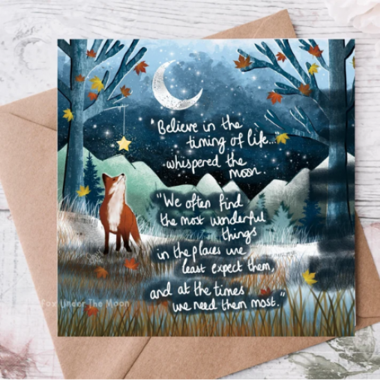 'Timing' Single Greeting Card 
