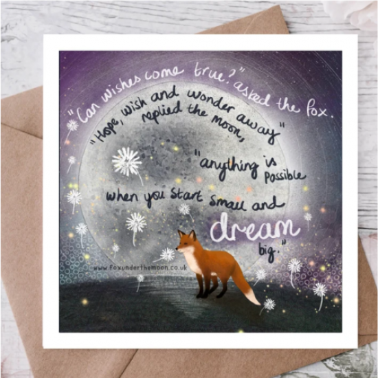 'Wishes' Single Greeting Card 'Wishes' Single Greeting Card