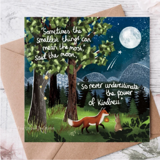'Smallest Things' Single Greeting Card 