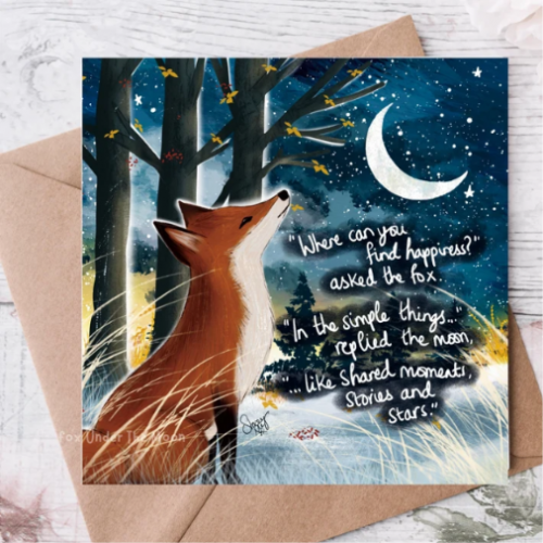 'Happiness' Single Greeting Card 