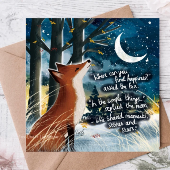 'Happiness' Single Greeting Card 
