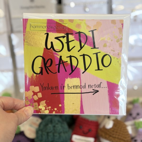 Cardyn Wedi Graddio - Graduation card 