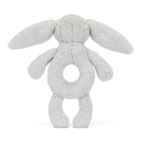 Bashful Silver Bunny Ring Rattle 