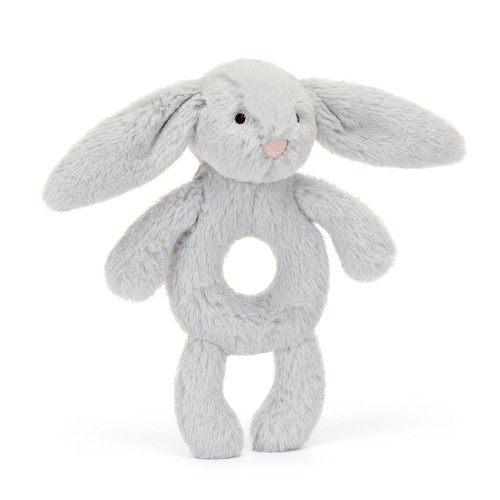 Bashful Silver Bunny Ring Rattle 