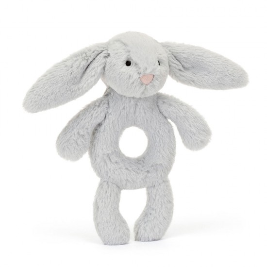 Bashful Silver Bunny Ring Rattle 
