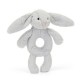 Bashful Silver Bunny Ring Rattle 