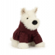 Jellycat Munro Scottie Dog 'Winter Jumper' Jellycat Munro Scottie Dog 'Winter Jumper'