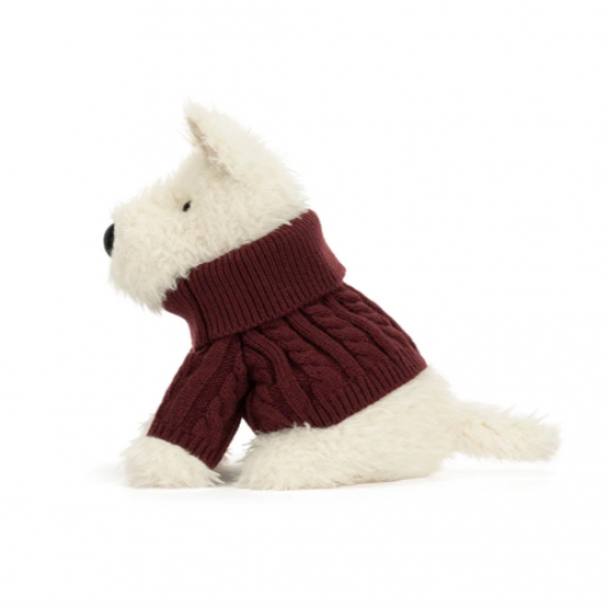 Jellycat Munro Scottie Dog 'Winter Jumper' Jellycat Munro Scottie Dog 'Winter Jumper'