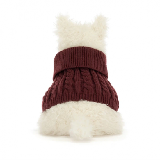 Jellycat Munro Scottie Dog 'Winter Jumper' Jellycat Munro Scottie Dog 'Winter Jumper'