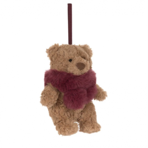 Jellycat Bartholomew Bear Winter Warmer Decoration 
