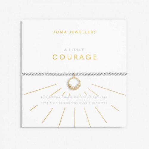A Little 'Courage' Bracelet in Silver and Gold Plating 