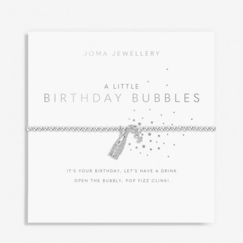 A Little 'Birthday Bubbles' Bracelet in Silver Plating 