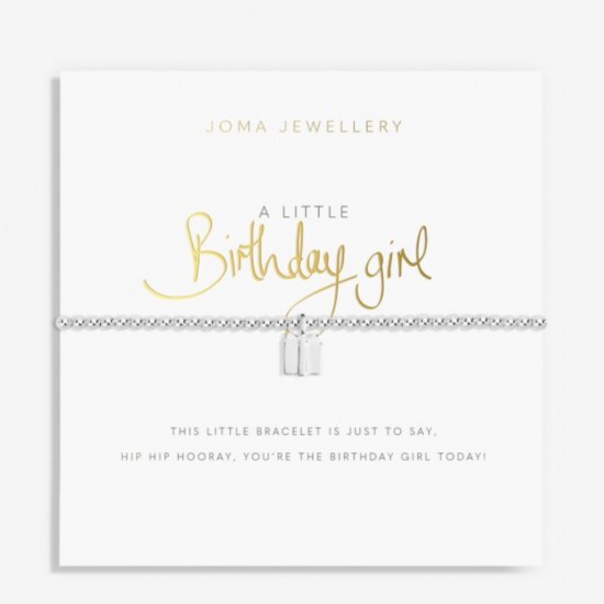 A Little 'Birthday Girl' Bracelet in Silver Plating 