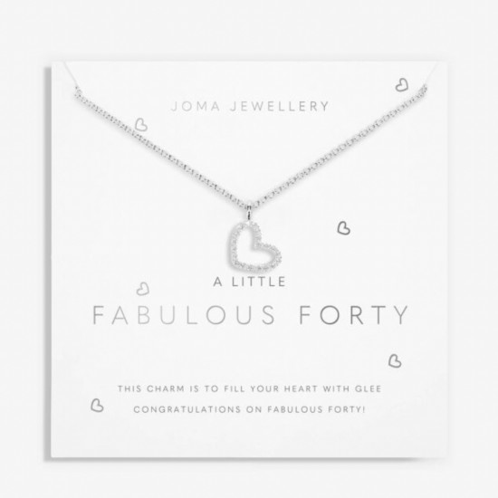 A Little 'Fabulous Forty' Necklace in Silver Plating