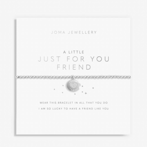 A Little 'Just For You Friend' Bracelet in Silver Plating 