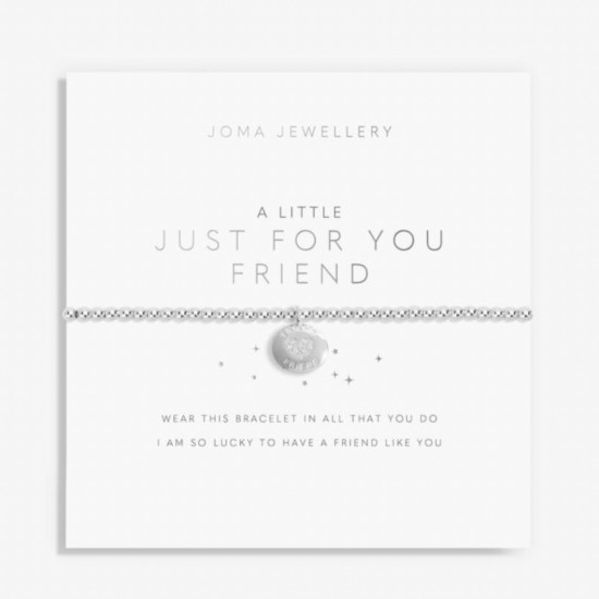 A Little 'Just For You Friend' Bracelet in Silver Plating 