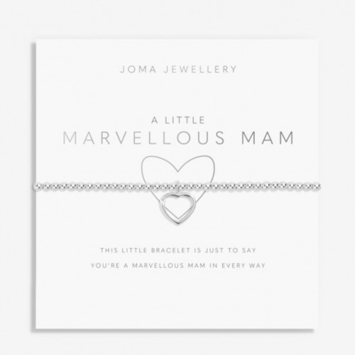 A Little 'Marvellous Mam' Bracelet in Silver Plating 