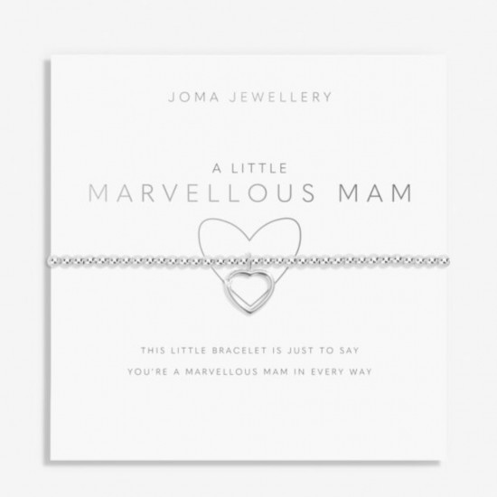 A Little 'Marvellous Mam' Bracelet in Silver Plating 