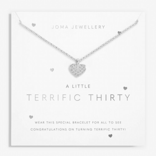 A Little 'Terrific Thirty' Necklace in Silver Plating