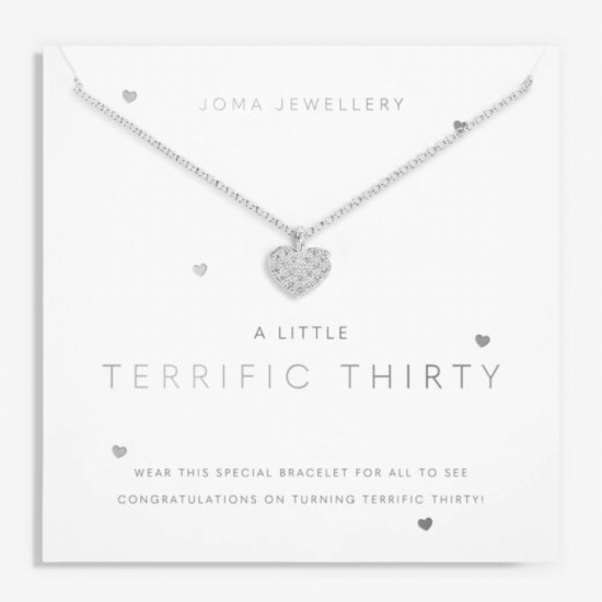 A Little 'Terrific Thirty' Necklace in Silver Plating