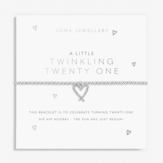 A Little 'Twinkling Twenty One' Bracelet in Silver Plating 