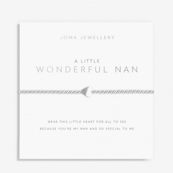 A Little 'Wonderful Nan' Bracelet in Silver Plating 