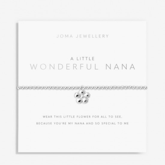 A Little 'Wonderful Nana' Bracelet in Silver Plating 