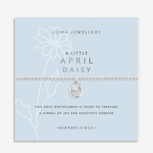 Birth Flower A Little 'April' Daisy Bracelet 