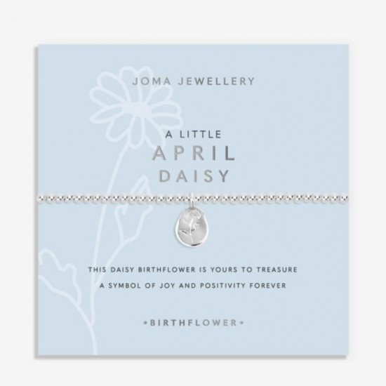 Birth Flower A Little 'April' Daisy Bracelet 