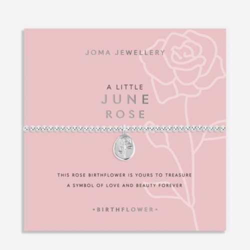 Birth Flower A Little 'June' Rose Bracelet 