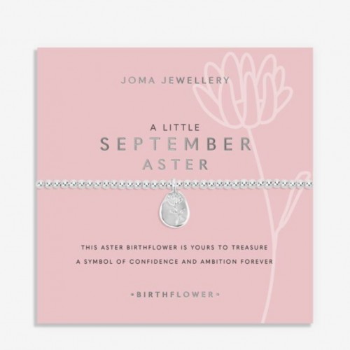 Birth Flower A Little 'September' Aster Bracelet 