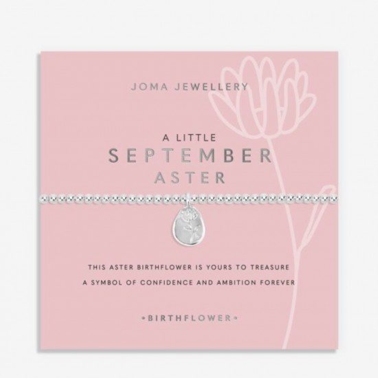 Birth Flower A Little 'September' Aster Bracelet 