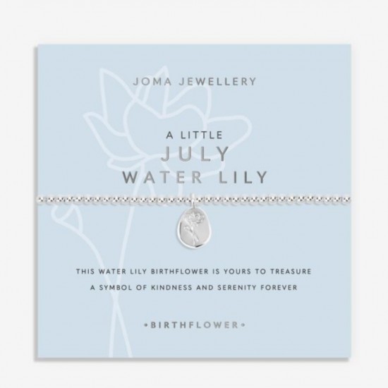 Birth Flower A Little' July' Water Lily Bracelet  