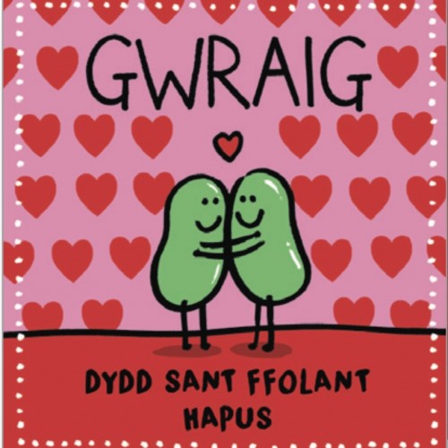 Cardyn Dydd Sant Ffolant  - Welsh Valentines Day Card 