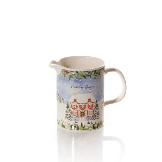 Welsh Christmas Cottage Ceramic Jug Welsh Christmas Cottage Ceramic Jug
